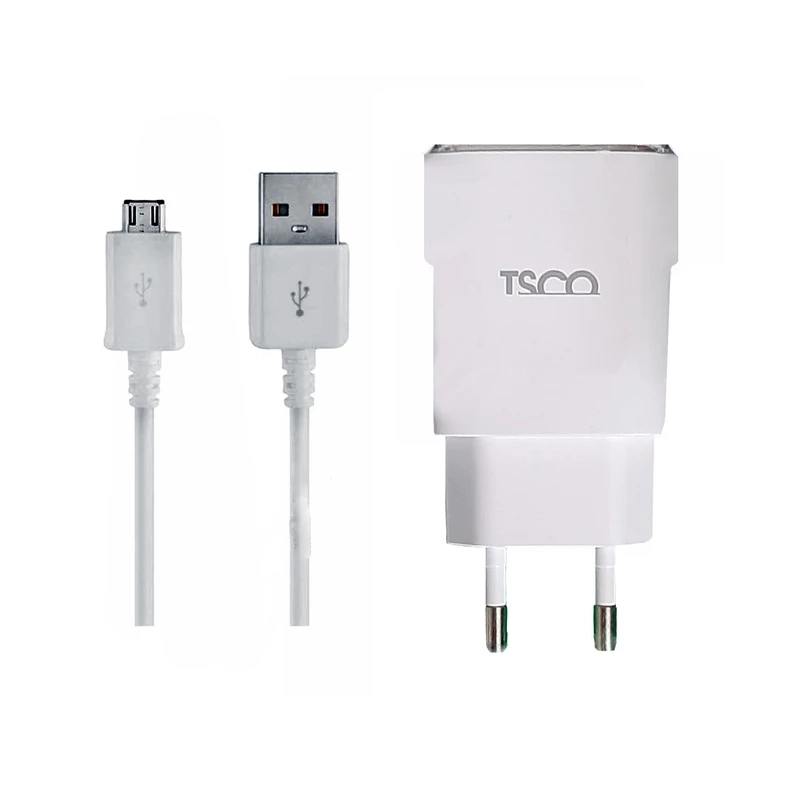 شارژر دیواری تسکو مدل TTC 57 به همراه کابل تبدیل microUSB