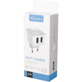 شارژر دیواری وریتی مدل AP2112 به همراه کابل تبدیل microUSB ا Verity AP2112 Charger