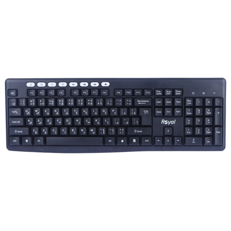 کیبورد و ماوس بی سیم رویال مدل RKM-870